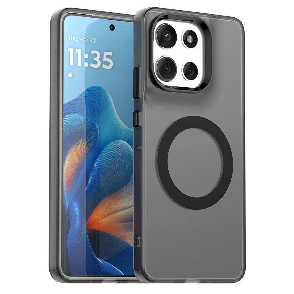 Custodia MagSafe per Motorola Moto G86, Techsuit, CandyCase, Nera - immagine 1