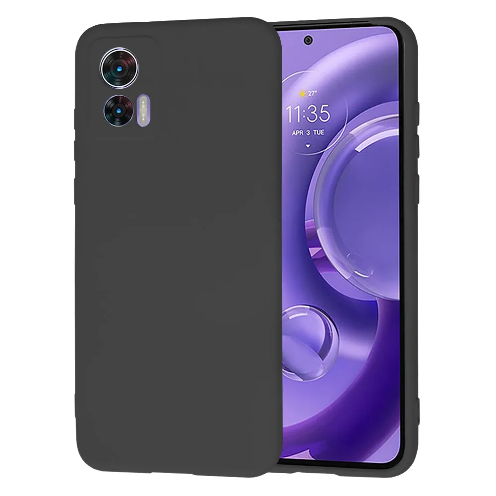 Custodia per Motorola Edge 30 Neo, Techsuit, SoftFlex, Nera - immagine 1