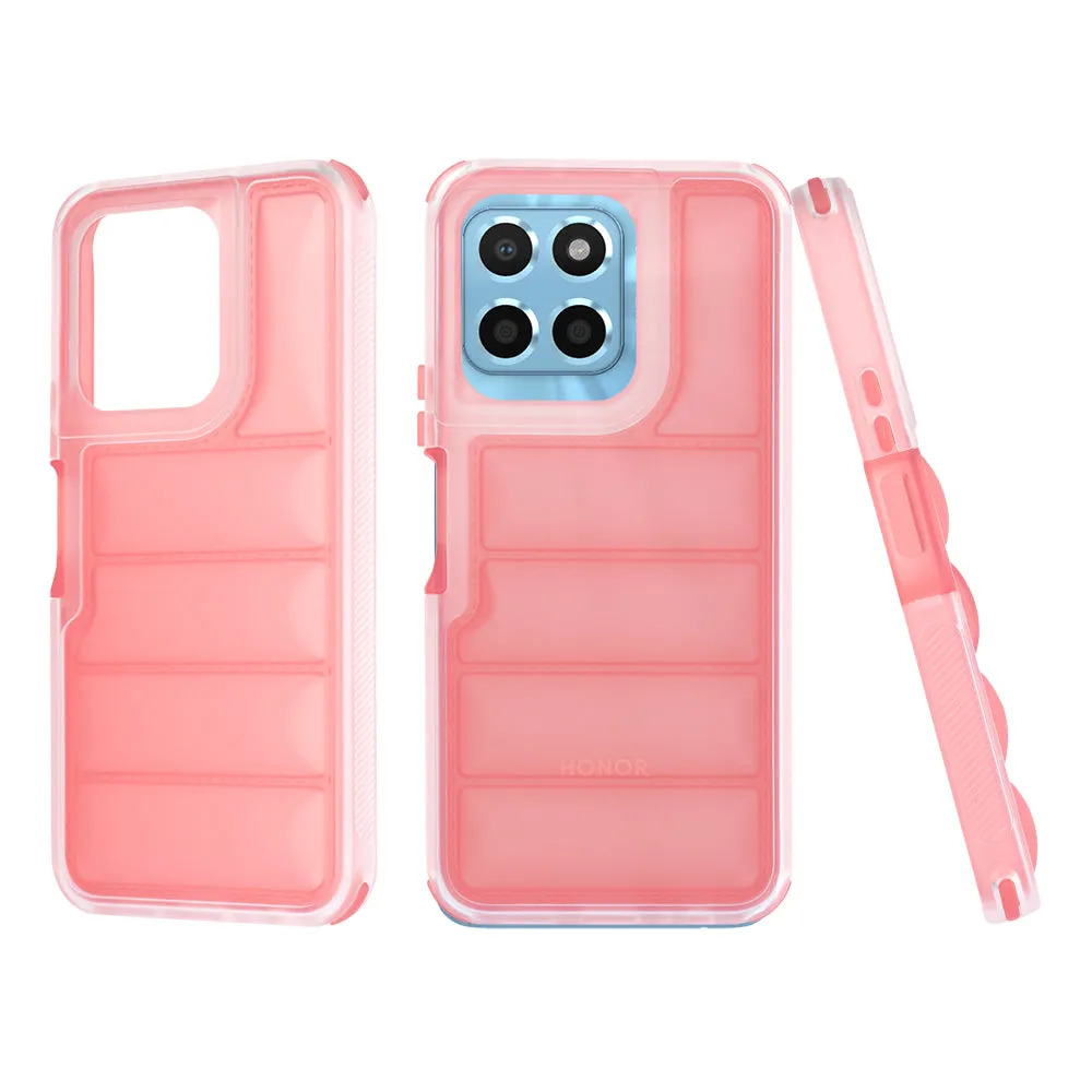 Custodia per Honor X6b / X6a / 70 Lite / X6 / X8 5G, Techsuit, Wave Shield, Rossa - immagine 1