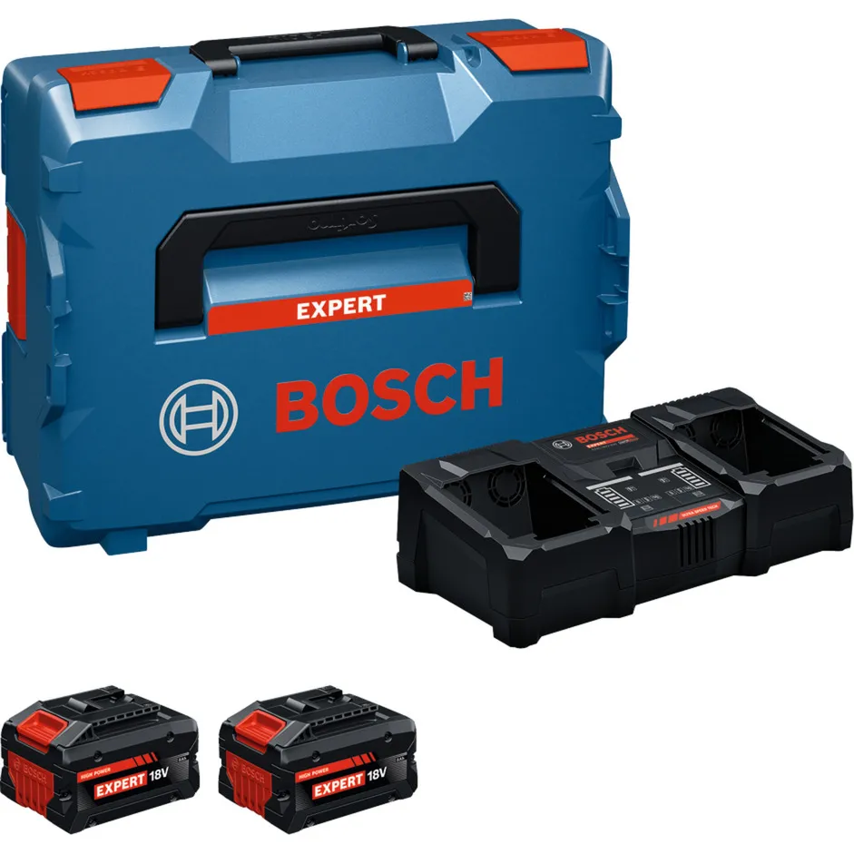 Set di avviamento EXPERT 18V, 2x EXBA 18V-80 + caricabatterie EXAL18V2-320 - immagine 1
