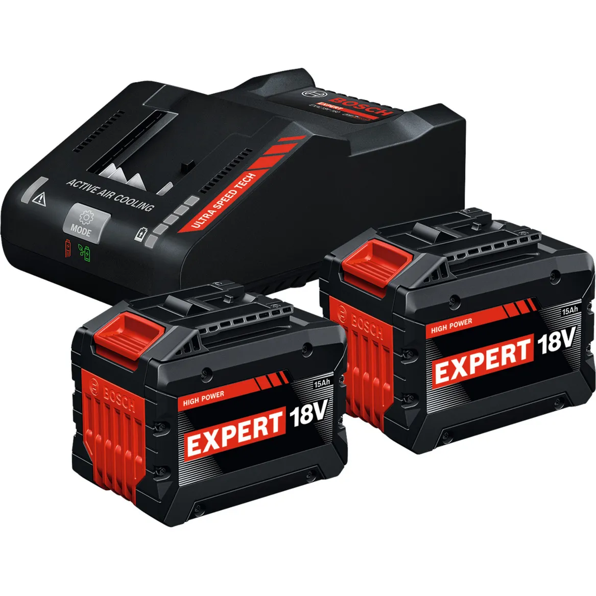 Set di avvio EXPERT 18V, 2x EXBA 18V-150 + caricabatterie EXAL18V-160 - immagine 1