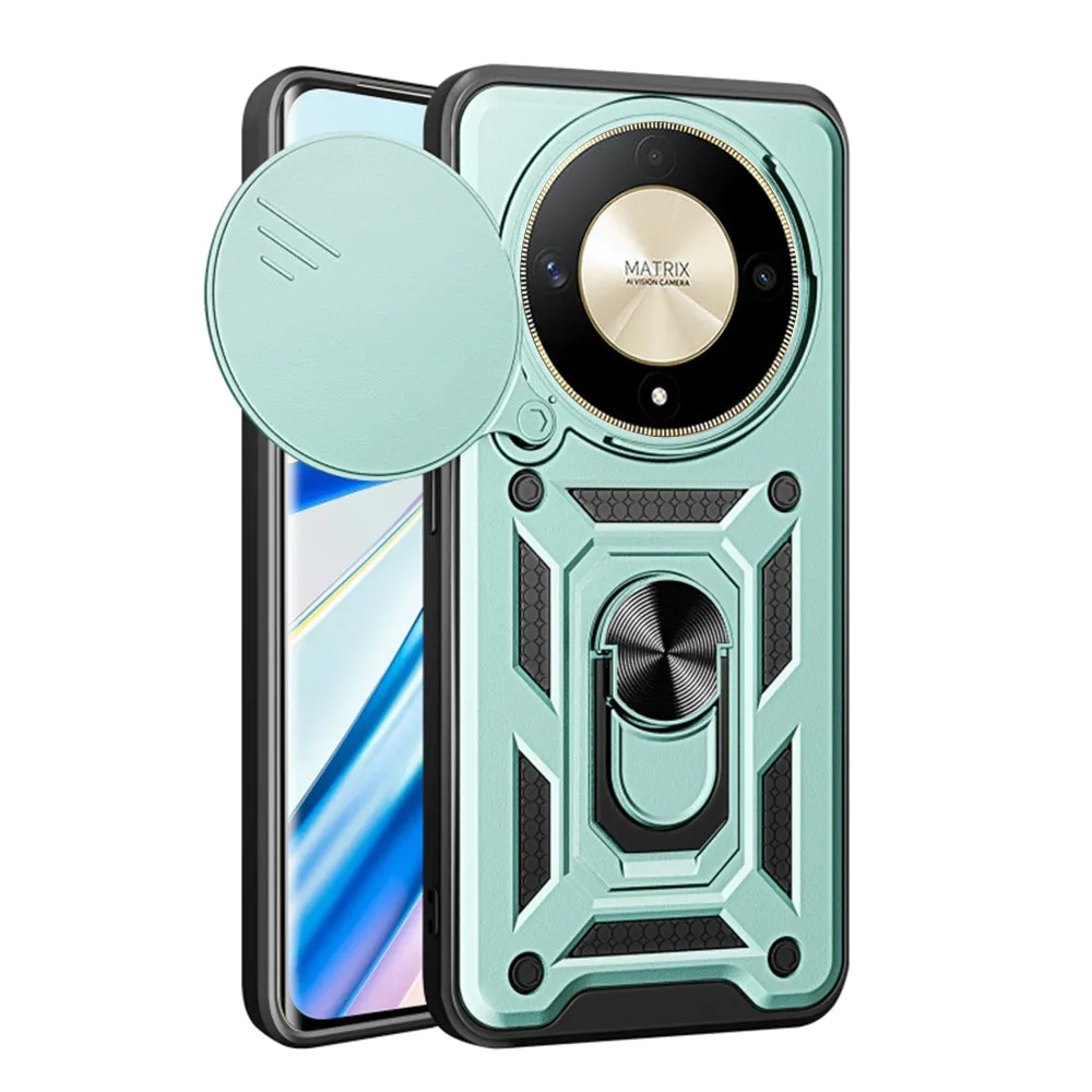 Custodia per Honor Magic6 Lite, Techsuit, CamShield, Verde - immagine 1