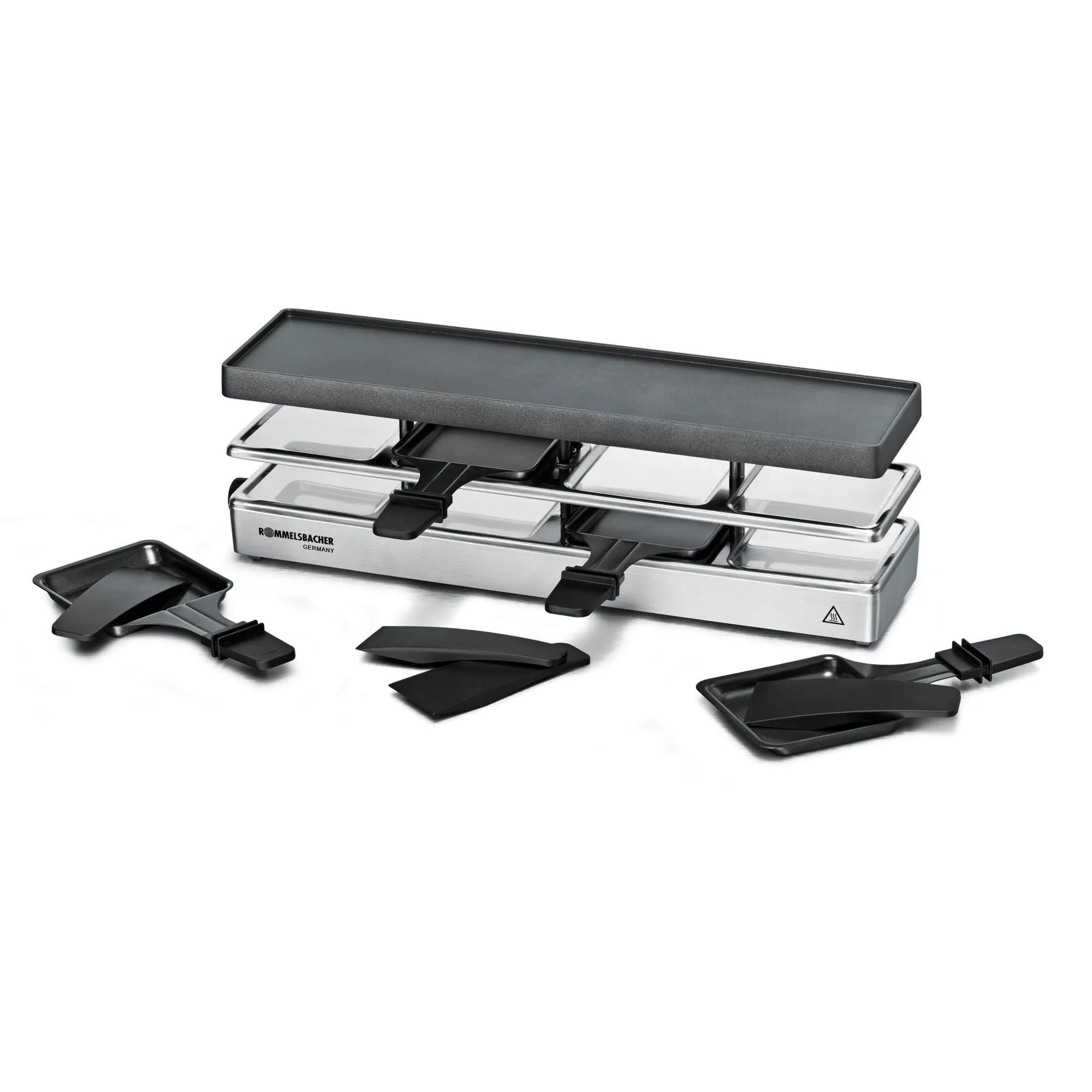 RC 800 griglia per raclette 4 persona(e) 795 W Nero, Argento - immagine 1