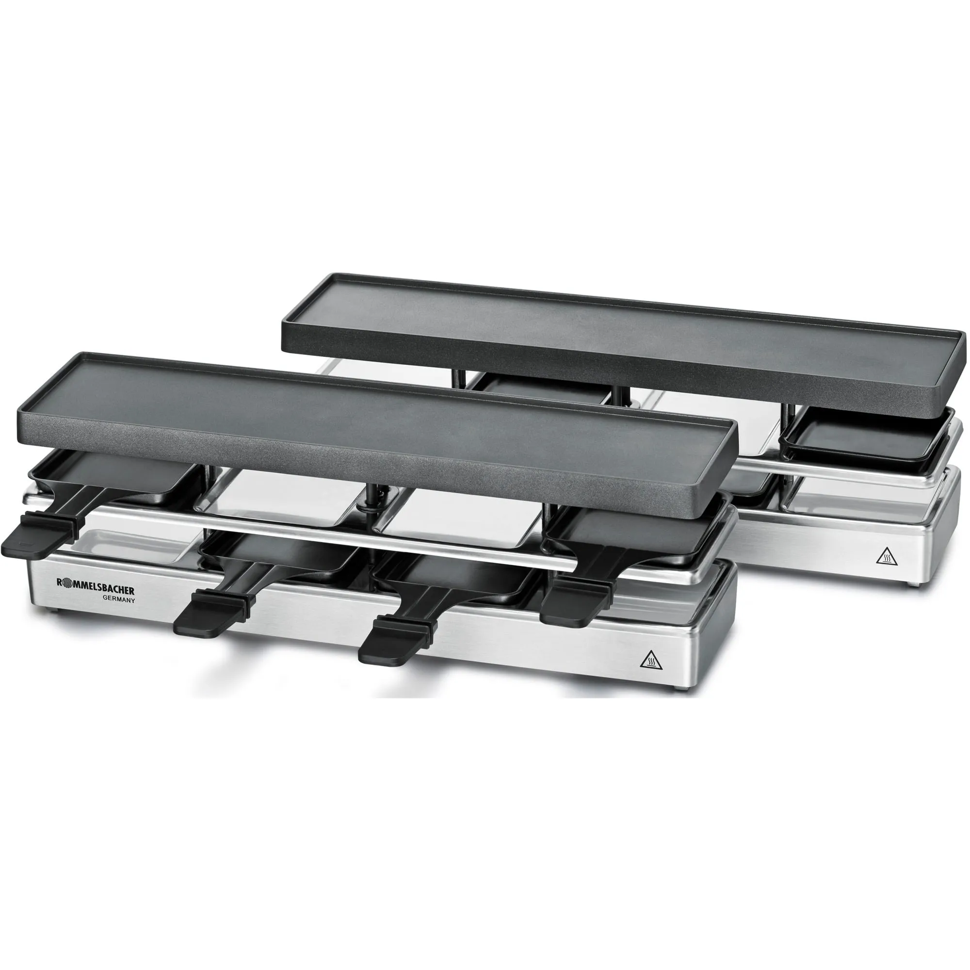 RC 1600 griglia per raclette 8 persona(e) 795 W Nero, Argento - immagine 1