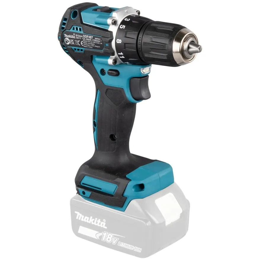 Trapano avvitatore a batteria DDF487Z, 18 Volt - immagine 1