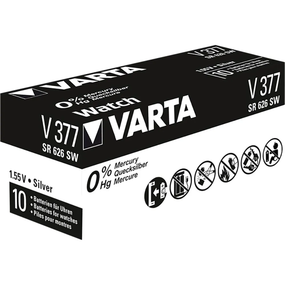 SR626 SW/SR66 SW/V377 1BL Batteria monouso Ossido d''argento (S) - immagine 1