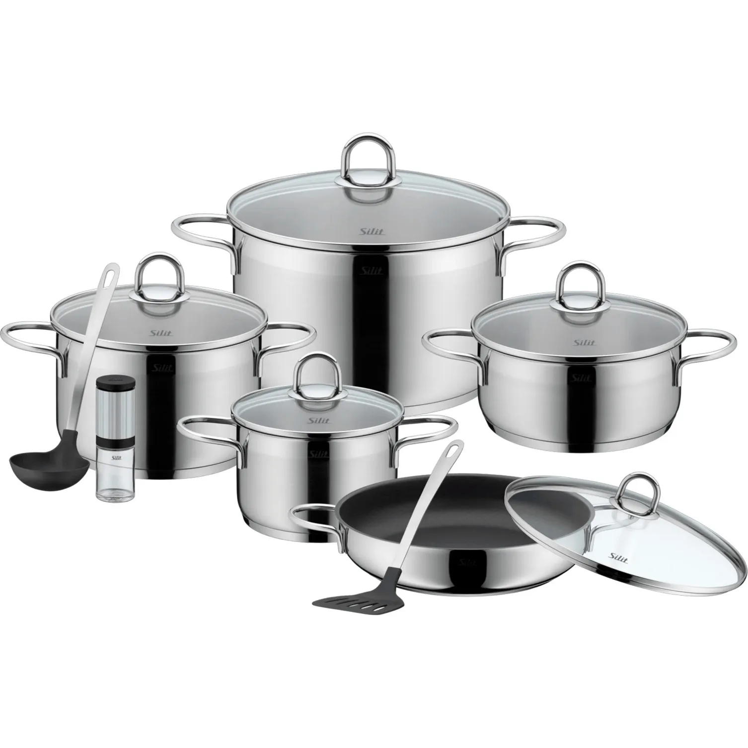 Set di pentole Silit Diamant, 9 pezzi - immagine 1