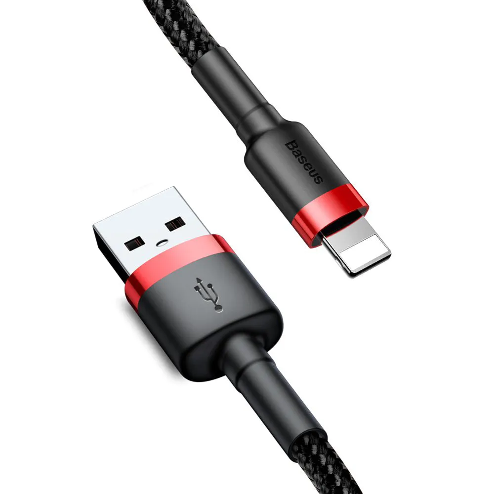 Cavo Dati e Ricarica USB-A - Lightning Baseus Cafule, 18W, 0.5m, Rosso CALKLF-A19 - immagine 1