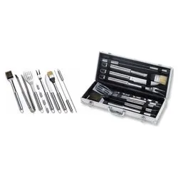 Set attrezzi barbecue inox 12 pz (45cm) Cromo 01245 - immagine 1