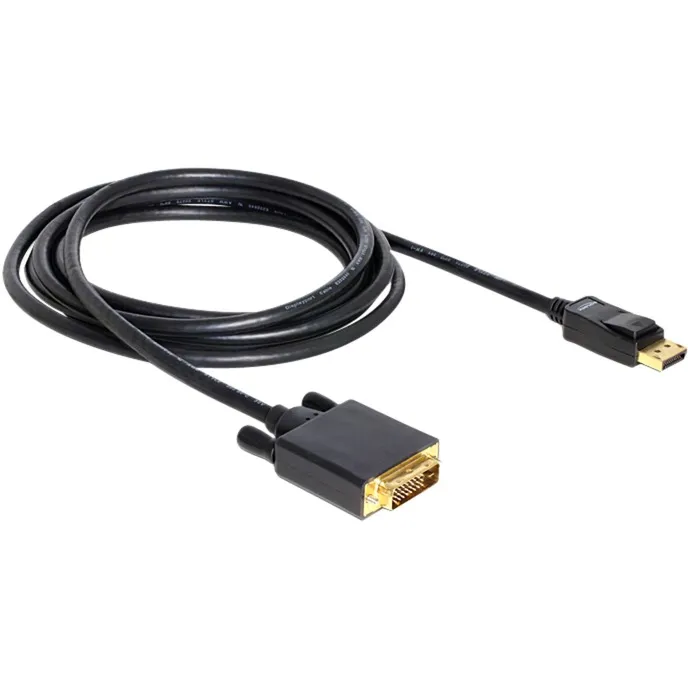 Displayport > DVI 24+1 m/m 3m DVI-D Nero, Cavo - immagine 1