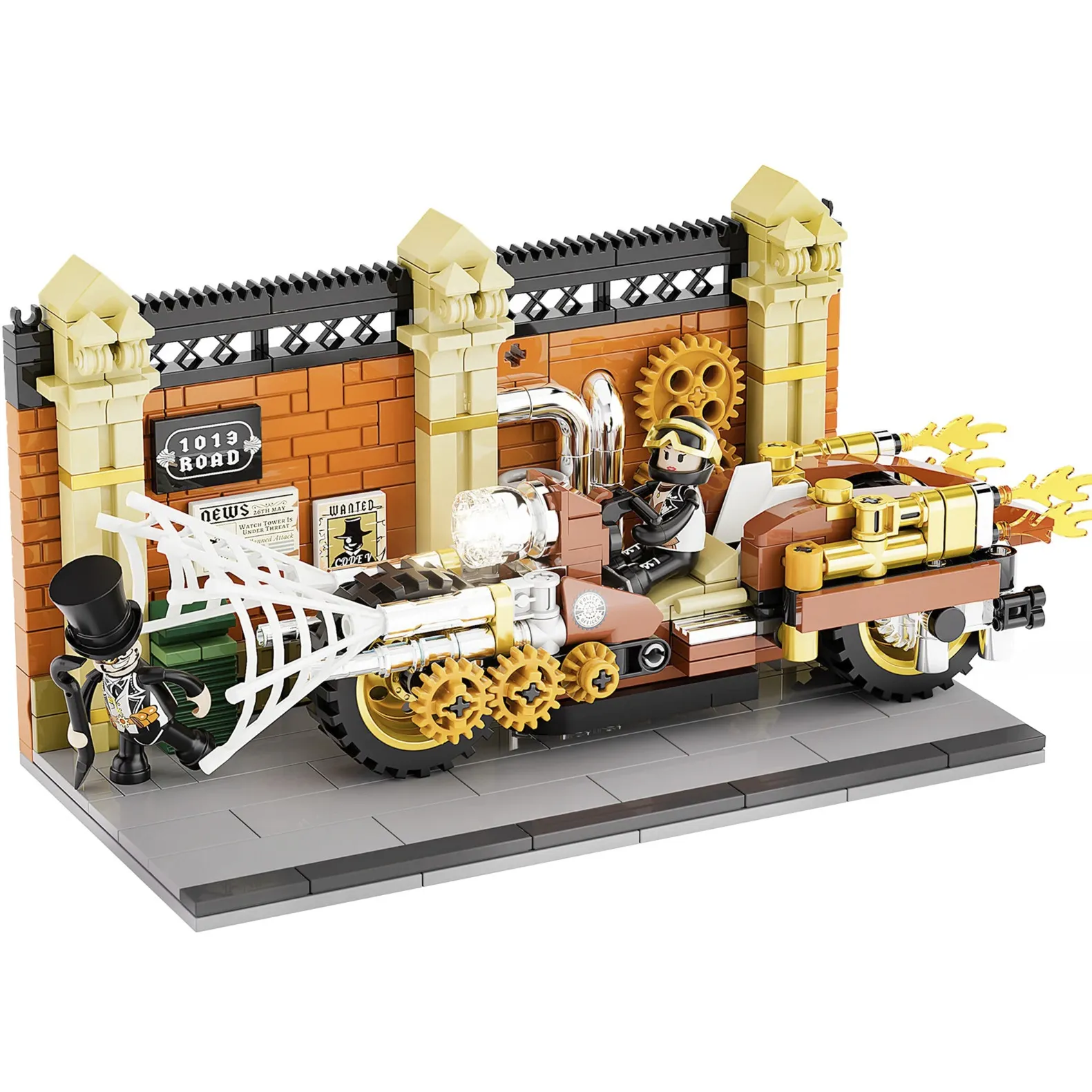 Inseguimento motociclistico steampunk, Giochi di costruzione - immagine 1