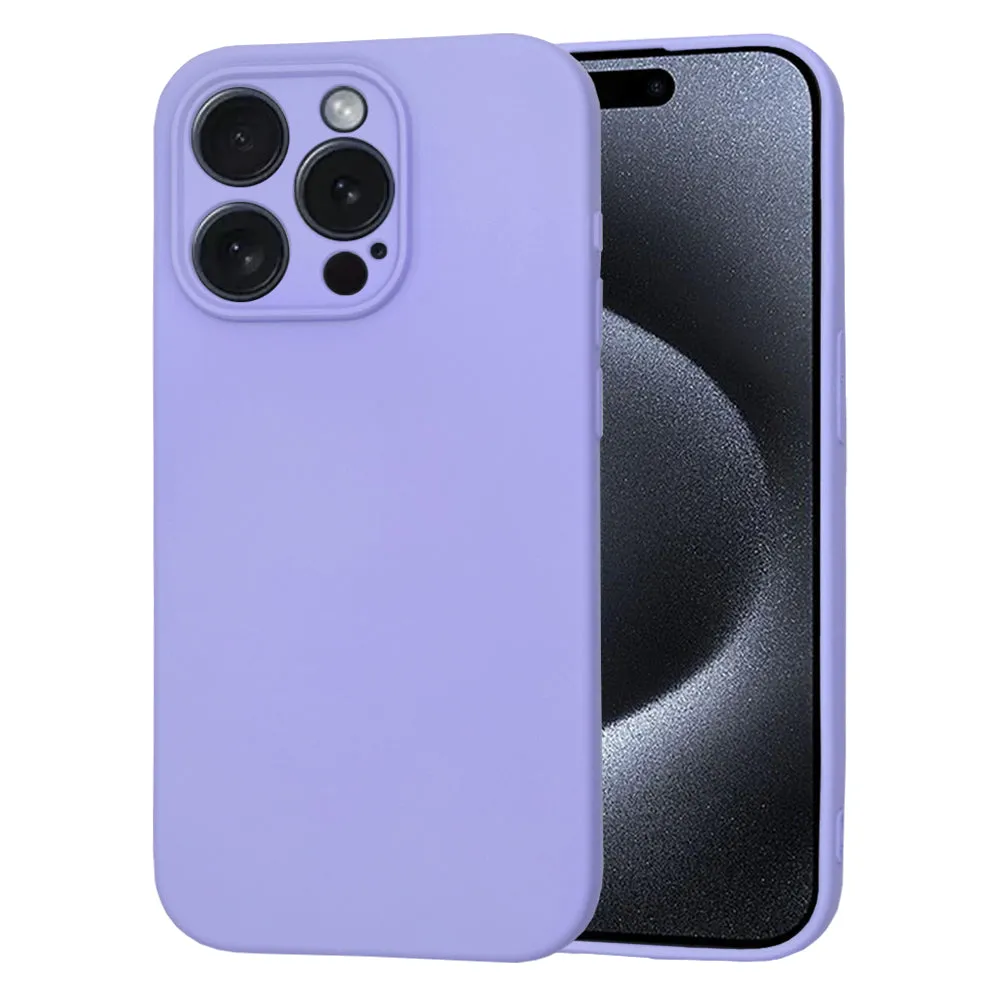 Custodia per Apple iPhone 15 Pro, Techsuit, SoftFlex, Lilla Chiaro - immagine 1