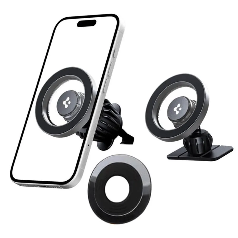 Supporto Auto Magnetico Spigen MFT13, Universale, Argento ACP08314 - immagine 1