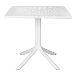 Tavolo da esterno polipropilene CLIP 80 Fisso Bianco (80x80x75cm) 40082 00 000 - immagine 1