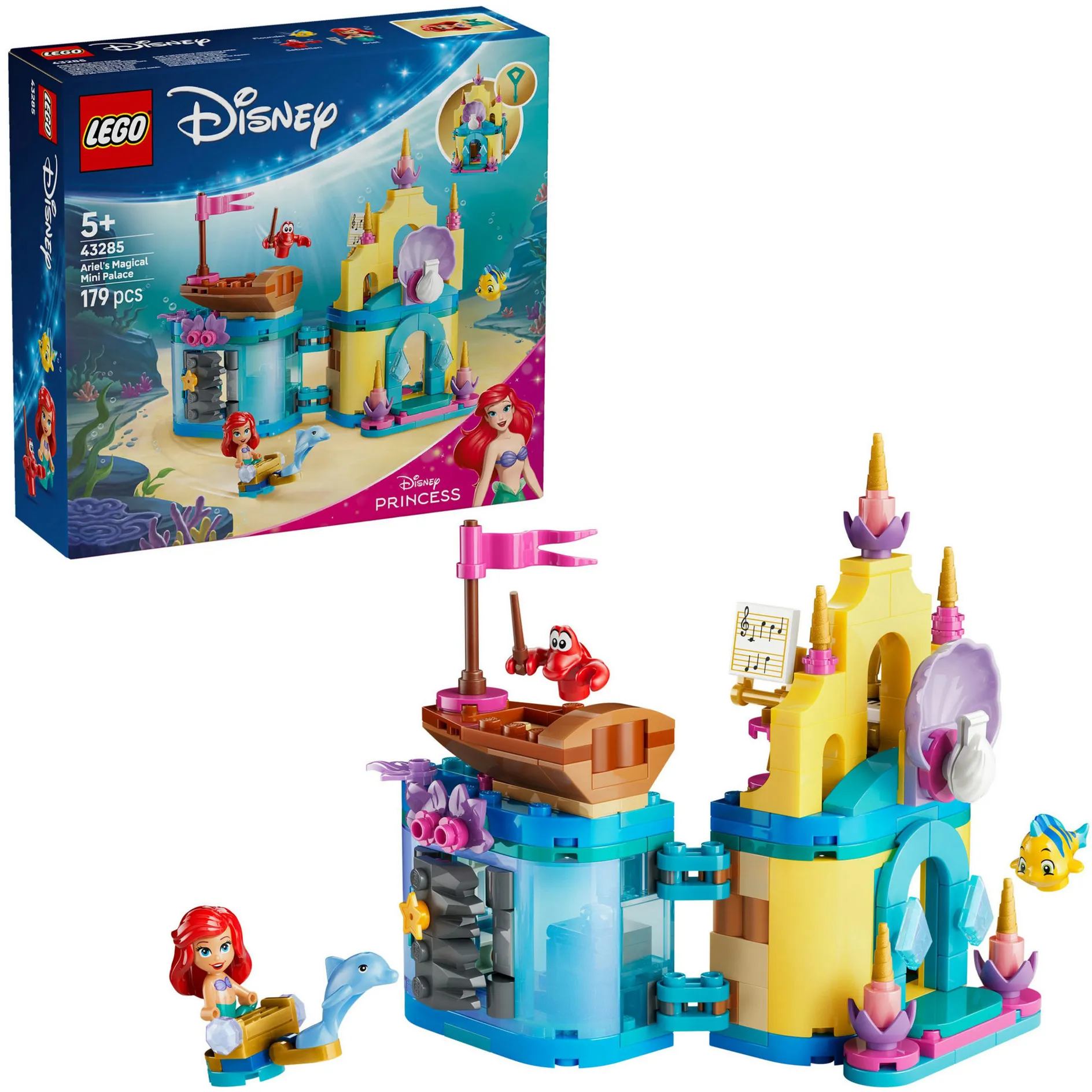 Mini castello magico di Ariel Disney Princess, Giochi di costruzione - immagine 1