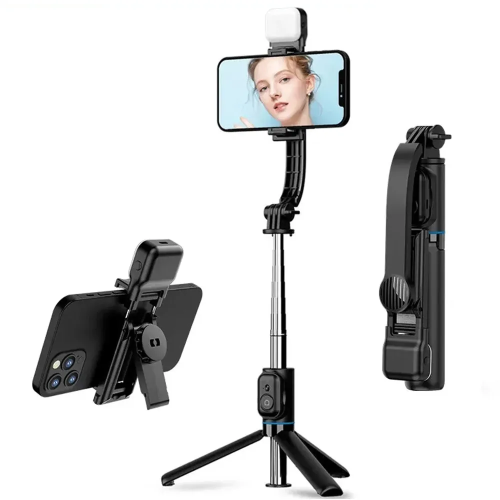 Selfie Stick Bluetooth Techsuit C01s, Universale, Nero - immagine 1