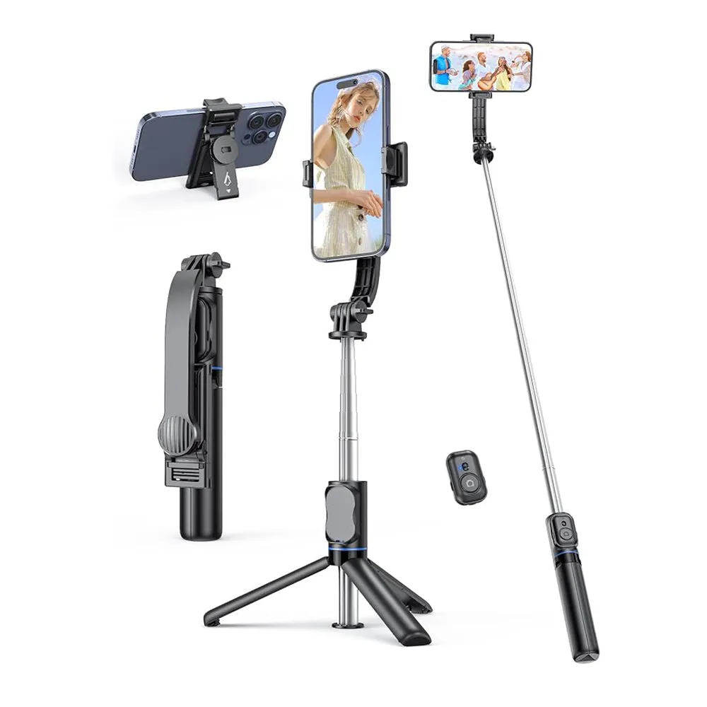 Selfie Stick Bluetooth Techsuit C01, Universale, Nero - immagine 1