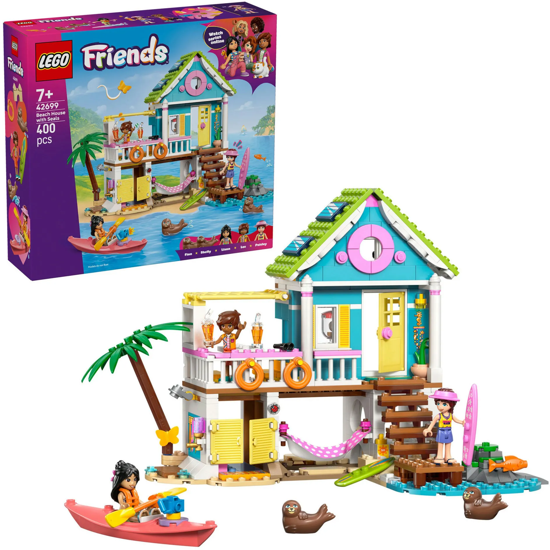 Casa sulla spiaggia Friends con foche, Giochi di costruzione - immagine 1