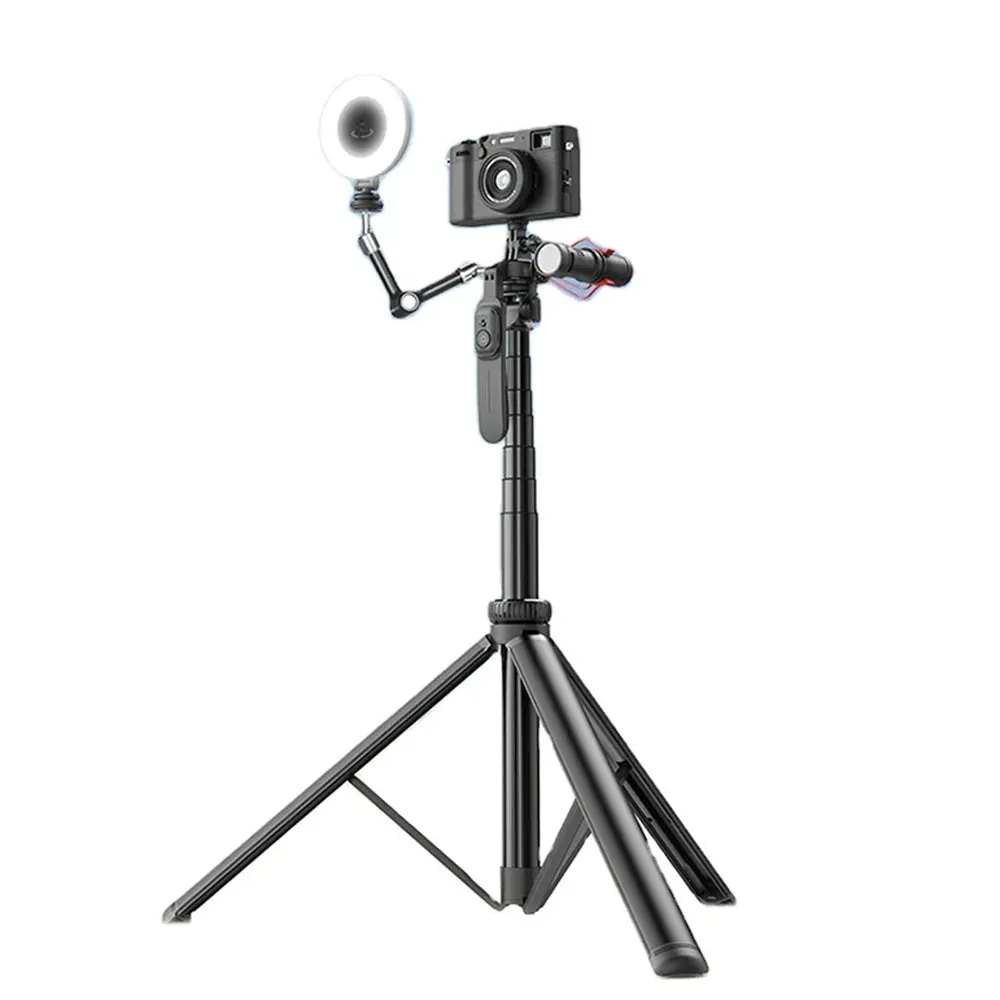 Selfie Stick Bluetooth Techsuit C05, Universale, Nero - immagine 1