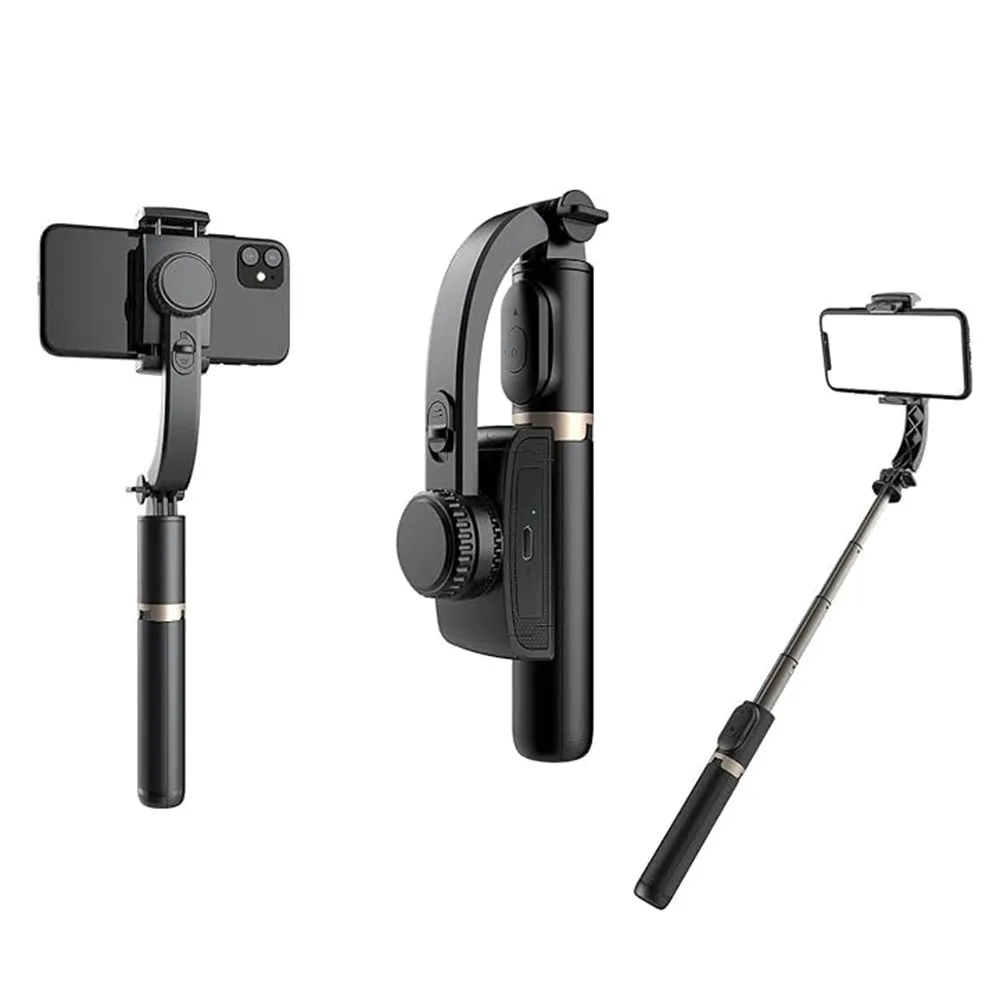 Selfie Stick Bluetooth Techsuit Q08, Universale, Nero - immagine 1
