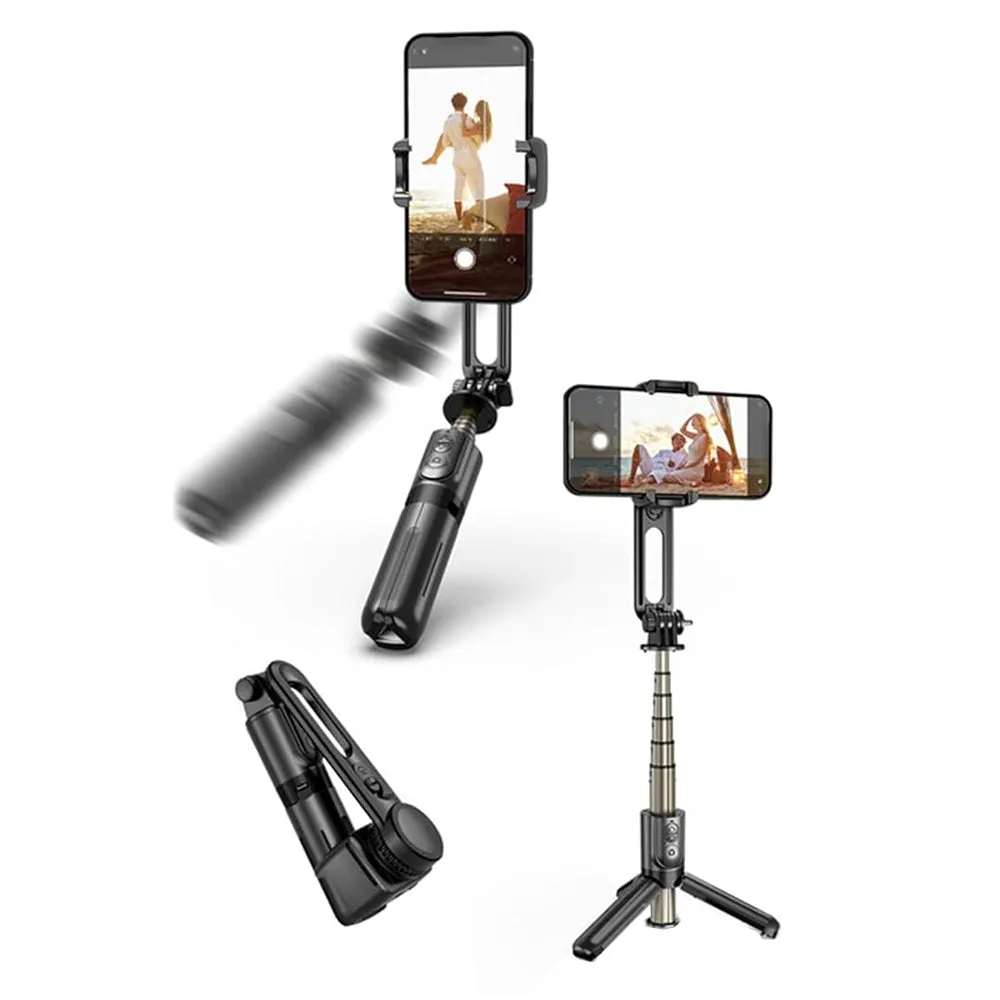 Selfie Stick Bluetooth Techsuit L18Mini, Universale, Nero - immagine 1
