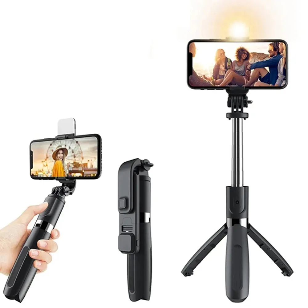Selfie Stick Bluetooth Techsuit L02s, Universale, Nero - immagine 1