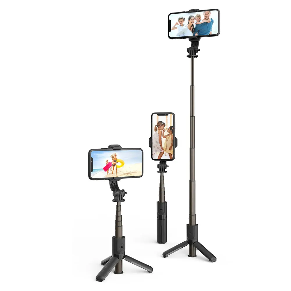 Selfie Stick Bluetooth Techsuit L10, Universale, Nero - immagine 1