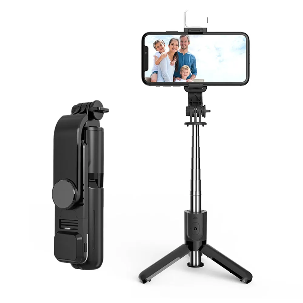 Selfie Stick Bluetooth Techsuit L11s, Universale, Nero - immagine 1
