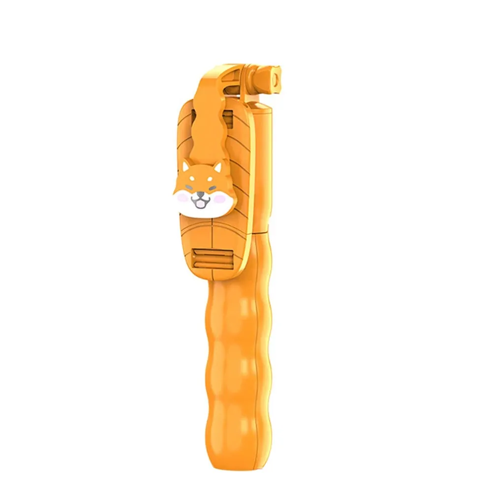 Selfie Stick Bluetooth Techsuit KT01, Universale, Arancione - immagine 1