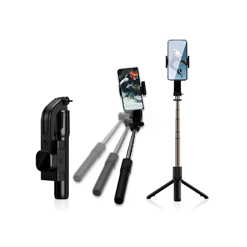 Selfie Stick Bluetooth Techsuit C06, Universale, Nero - immagine 1