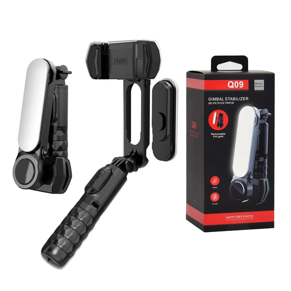 Selfie Stick Bluetooth Techsuit Q09, Universale, Nero - immagine 1