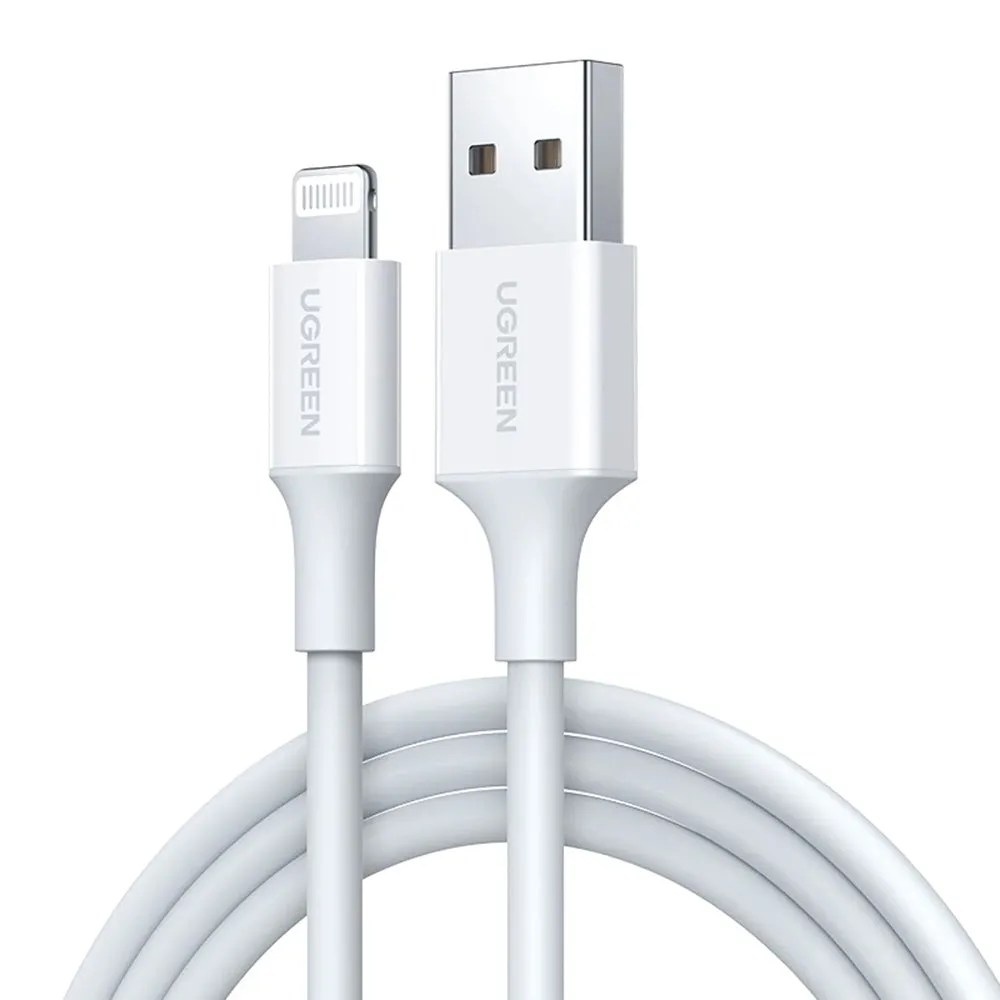 Cavo Dati e Ricarica USB-A - Lightning UGREEN US155 (20728), 18W, 1m, Bianco - immagine 1