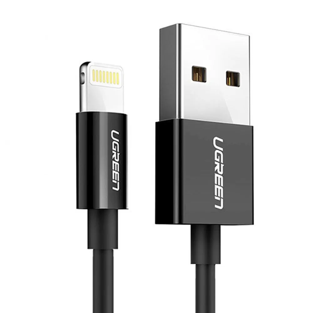 Cavo Dati e Ricarica USB-A - Lightning UGREEN 80823, 18W, 2m, Nero - immagine 1
