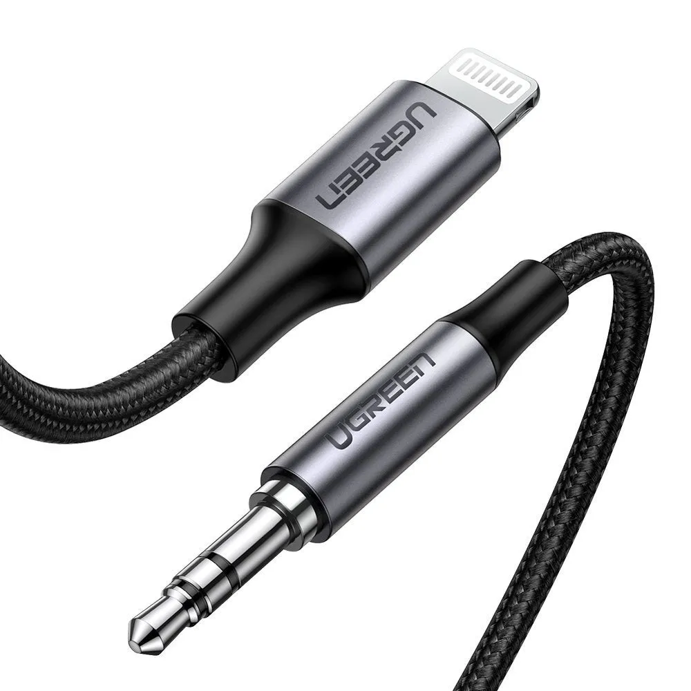 Cavo Audio Lightning - 3.5mm UGREEN US315 (70509), 1m, Nero - immagine 1
