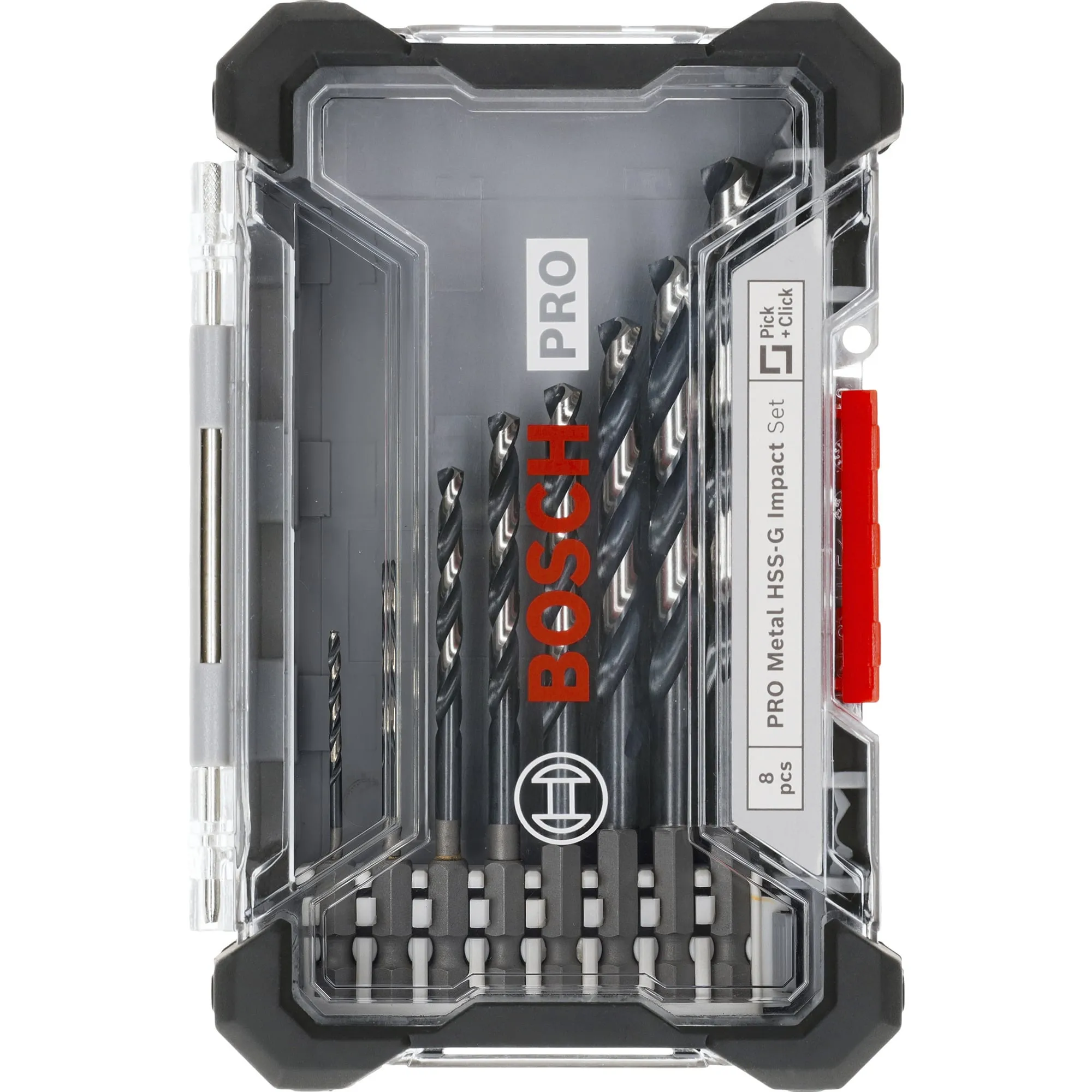 Set di punte elicoidali PRO Metal HSS-G Impact, 8 pezzi, Drill bit set - immagine 1