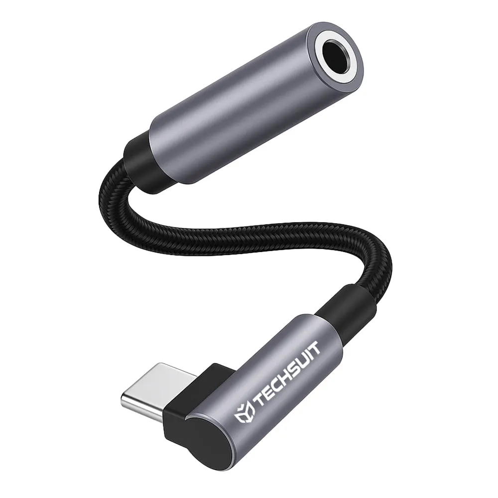 Adattatore Audio USB-C - 3.5mm Techsuit AC7 MusicDox, Grigio - immagine 1