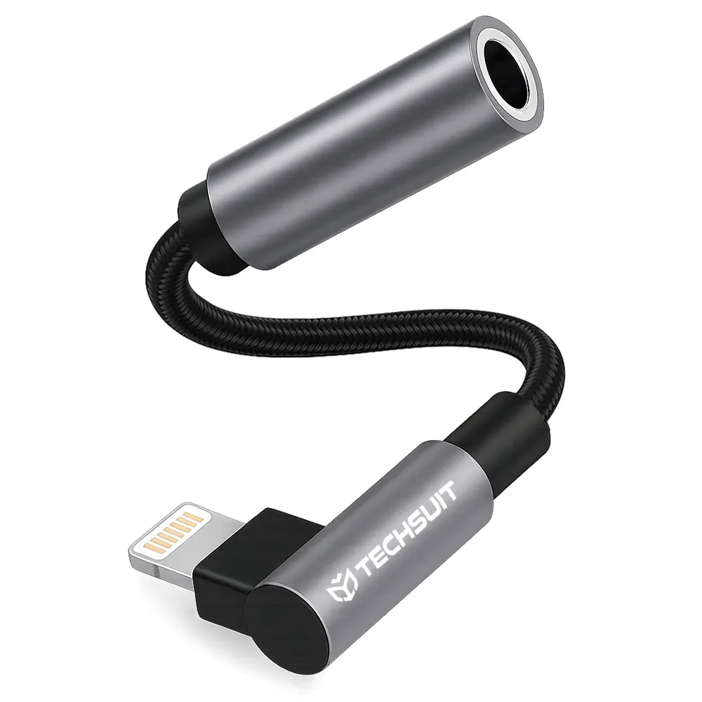 Adattatore Audio Lightning - 3.5mm Techsuit AC6 MusicDox, Grigio - immagine 1