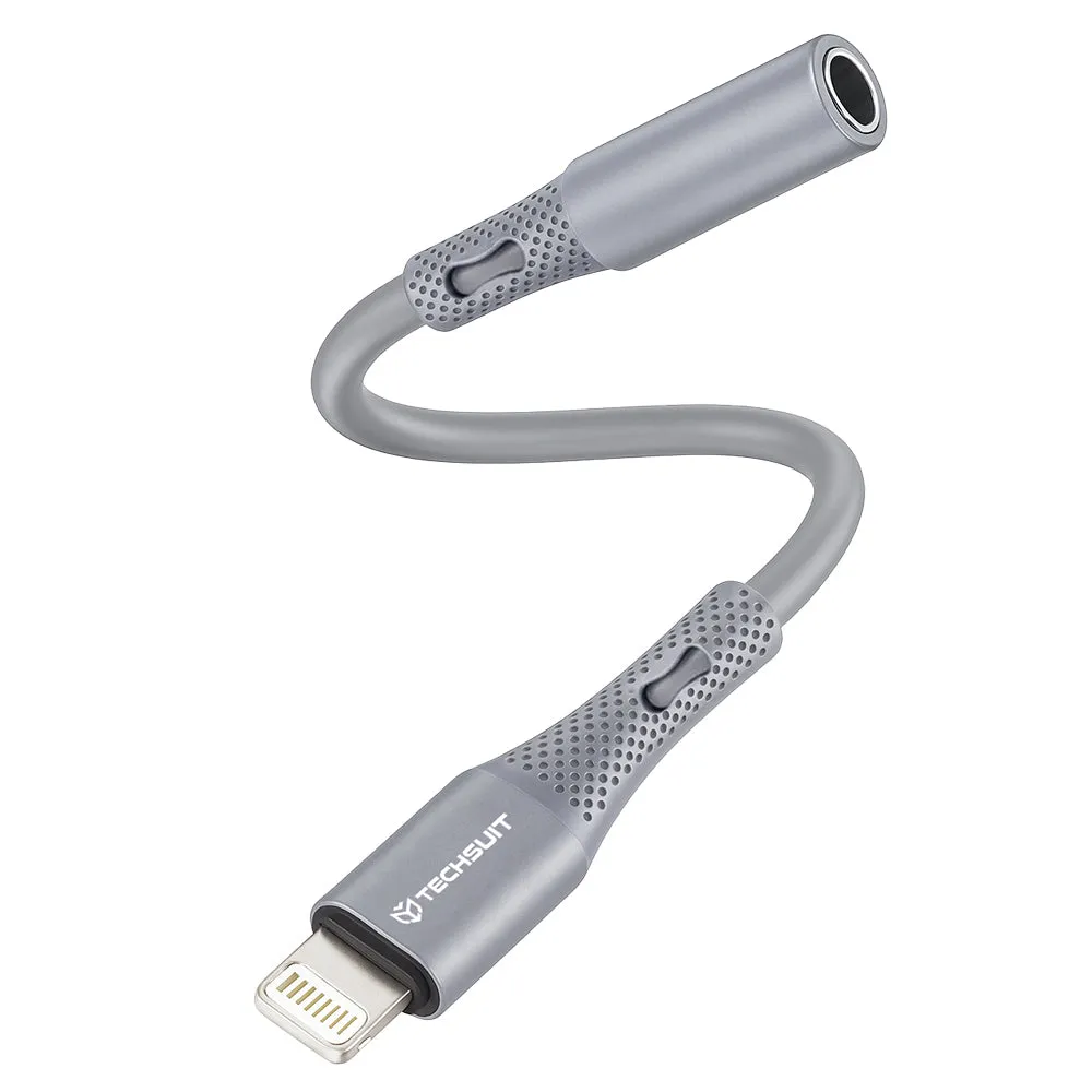 Adattatore Audio Lightning - 3.5mm Techsuit AC2 SoundFlex, Grigio - immagine 1