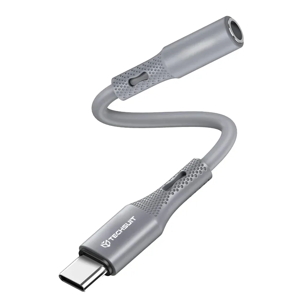 Adattatore Audio USB-C - 3.5mm Techsuit AC1 SoundFlex, Grigio - immagine 1