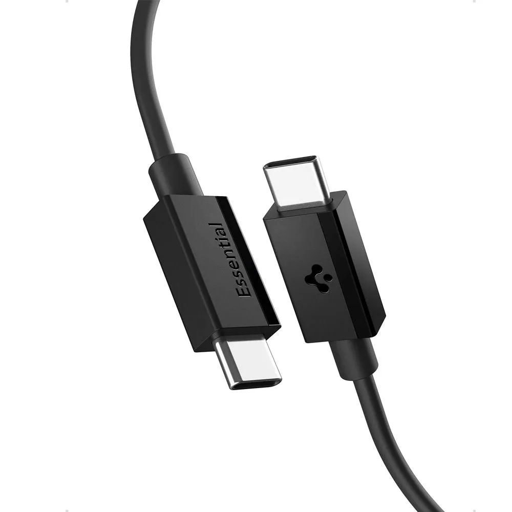 Cavo Dati e Ricarica USB-C - USB-C Spigen Essential, 60W, 1m, Nero ACA08718 - immagine 1