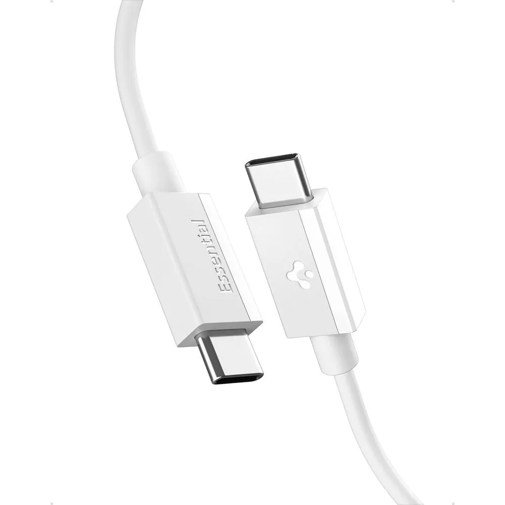 Cavo Dati e Ricarica USB-C - USB-C Spigen Essential, 60W, 1m, Bianco ACA08717 - immagine 1