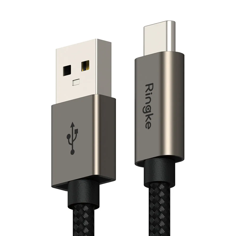 Cavo Dati e Ricarica USB-A - USB-C Ringke, 60W, 2m, Nero - immagine 1