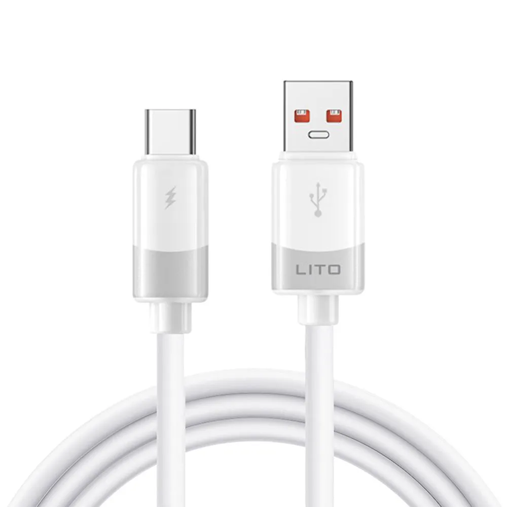 Cavo Dati e Ricarica USB-A - USB-C Lito LD07, 18W, 1m, Bianco - immagine 1