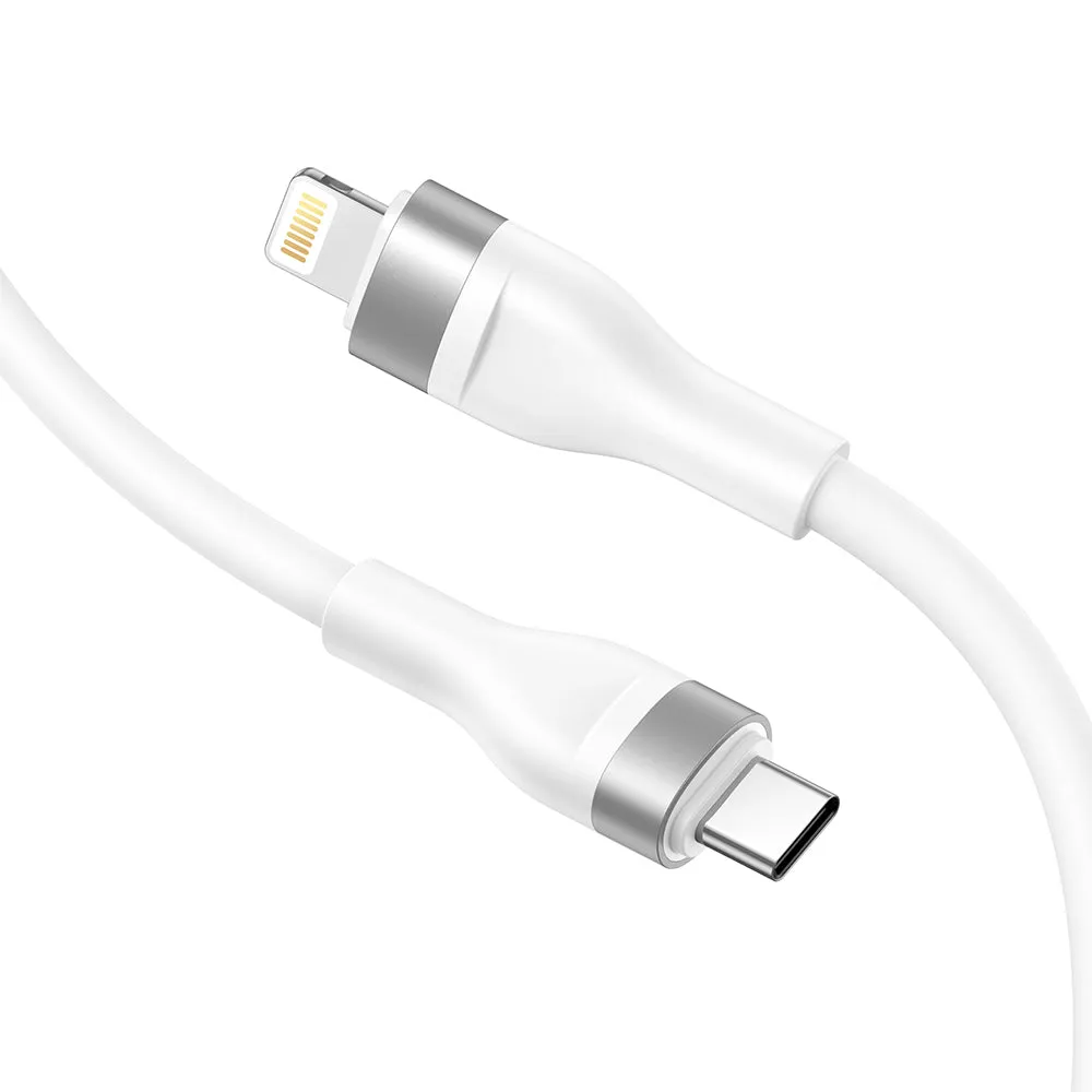 Cavo Dati e Ricarica USB-C - Lightning Lito LD02CL, 30W, 1.2m, Bianco - immagine 1