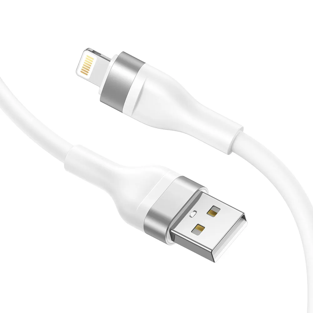 Cavo Dati e Ricarica USB-A - Lightning Lito LD02L, 18W, 1.2m, Bianco - immagine 1