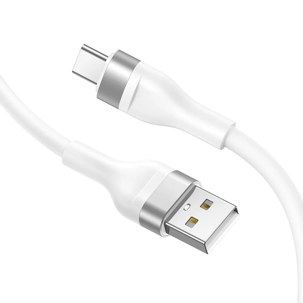 Cavo Dati e Ricarica USB-A - USB-C Lito LD02C, 18W, 1.2m, Bianco - immagine 1