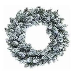 Corona Natale (30cm) Verde innevato 008335 - immagine 1