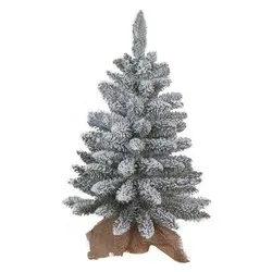 Albero Natale Verde innevato (PVC - H60 cm) 008344 - immagine 1
