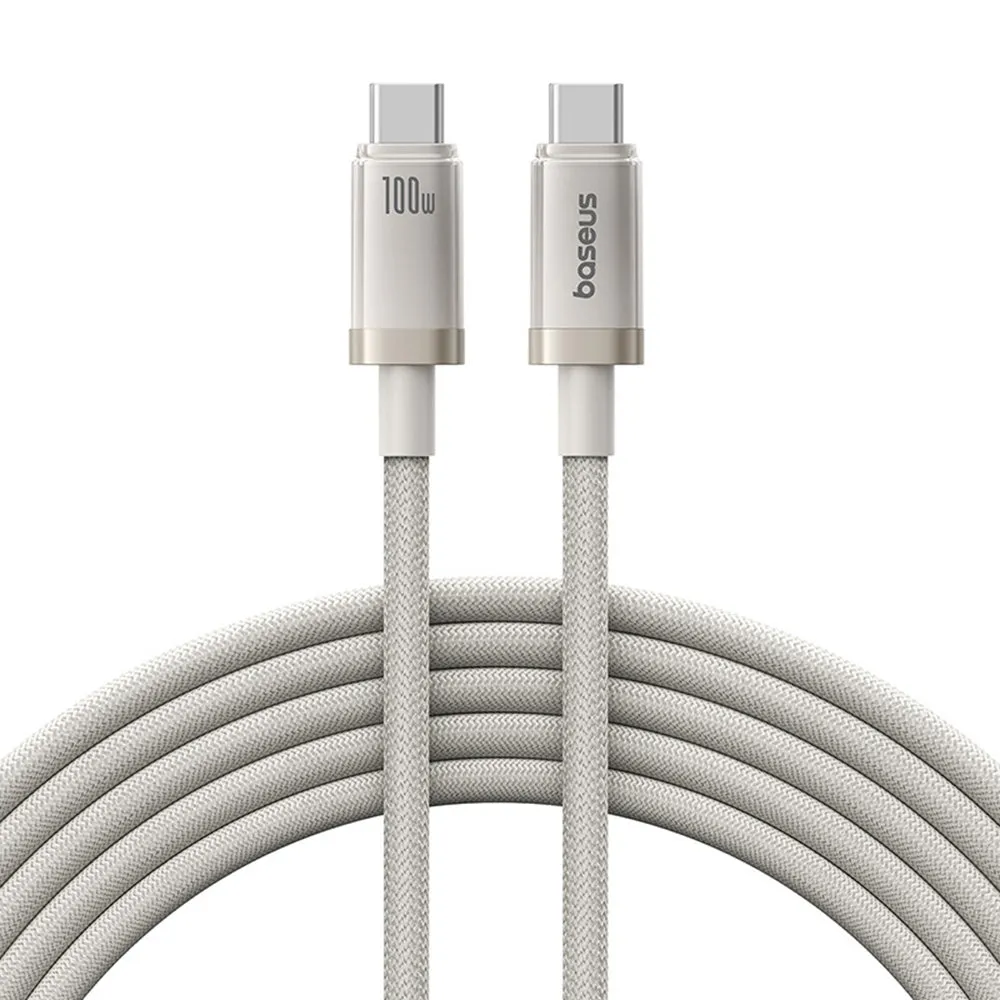 Cavo Dati e Ricarica USB-C - USB-C Baseus Titanium, 100W, 2m, Argento P10378100G21-01 - immagine 1