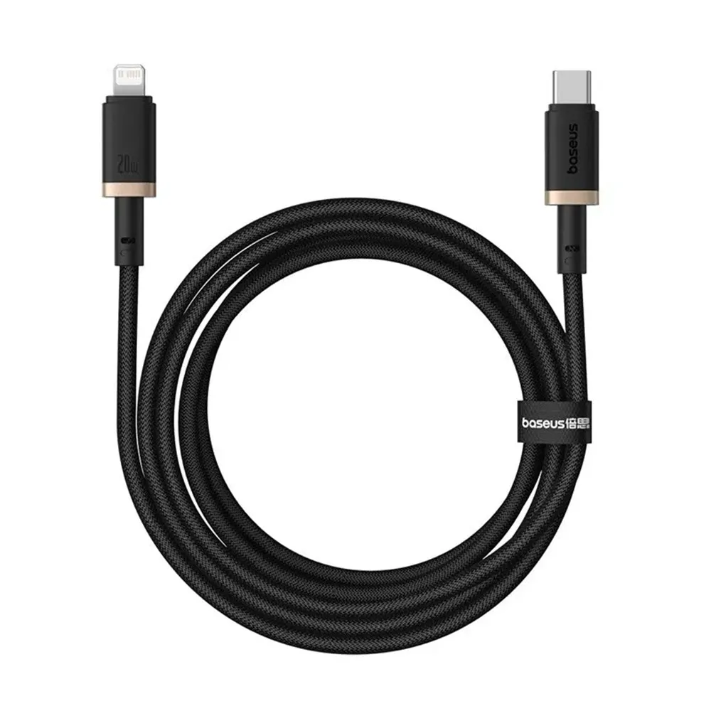 Cavo Dati e Ricarica USB-C - Lightning Baseus Dura Series, 20W, 2m, Oro Nero P10377800U01-02 - immagine 1